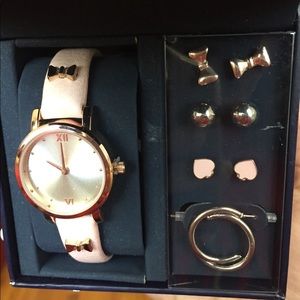Jessica Carlyle Watch & Earrings Set